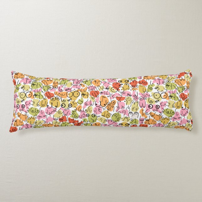 lustiges Brustdesign Seitenschläferkissen (Vorderseite)