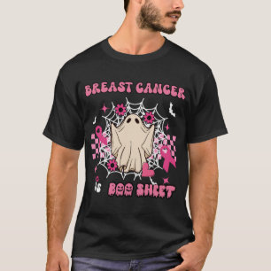Lustiges Brustkrebs ist Boo-Blatt Vintage-Geist  T-Shirt