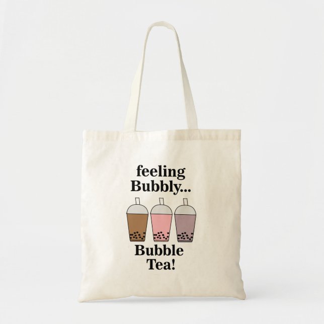 Lustiges Bubble-Tea-Getränk Tragetasche (Vorne)