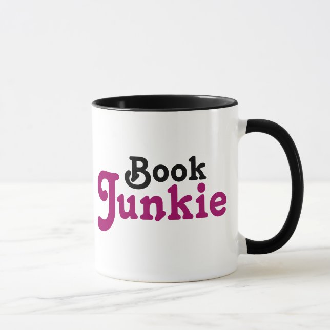 Lustiges Buch-Junkie-Lesegeschenk Tasse (Rechts)