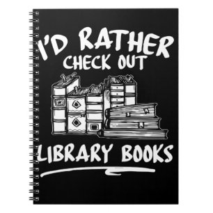 Lustiges Buch-Leser-Bibliotheks-Kleid Notizblock