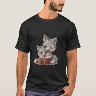 lustiges Buch zum Lesen von Tieren und Mädchen-Fuc T-Shirt