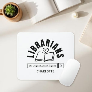 Lustiges Büchersprichwort für Bibliothekare Gesche Mousepad