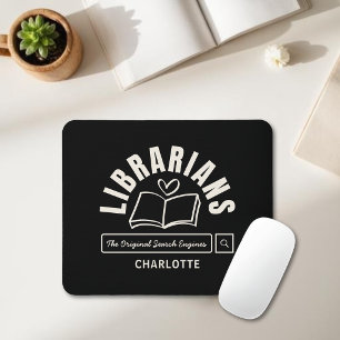 Lustiges Büchersprichwort für Bibliothekare Gesche Mousepad