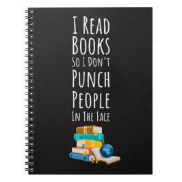 Lustiges Buchleser-Geschenk Witz Spruch Lesestoff  Notizblock