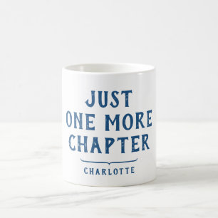 Lustiges Buchliebhaber-Spruch Blaues Typografie-Zi Kaffeetasse
