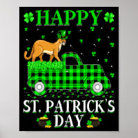 Lustiges Büffel-Karo Grün LKW Cougar St. Patrick