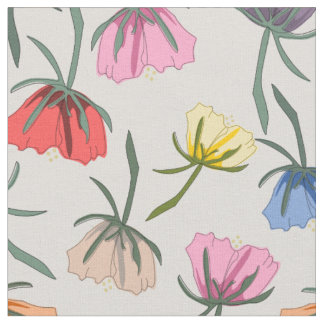 Lustiges bunter Blumenmuster auf Baumwolle Stoff