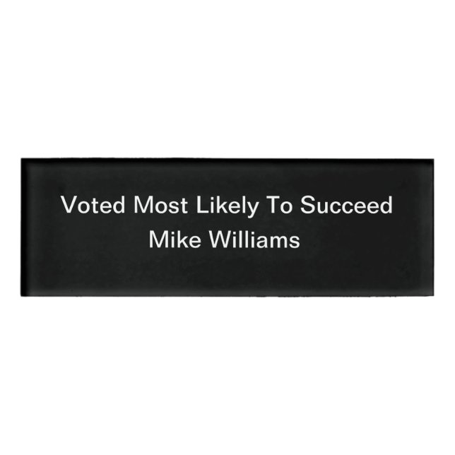 Lustiges Büro beruflich Namenschild (Vorderseite)