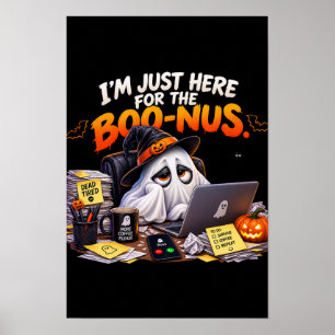 Lustiges Büro-Geister-Halloween-Plakat Poster