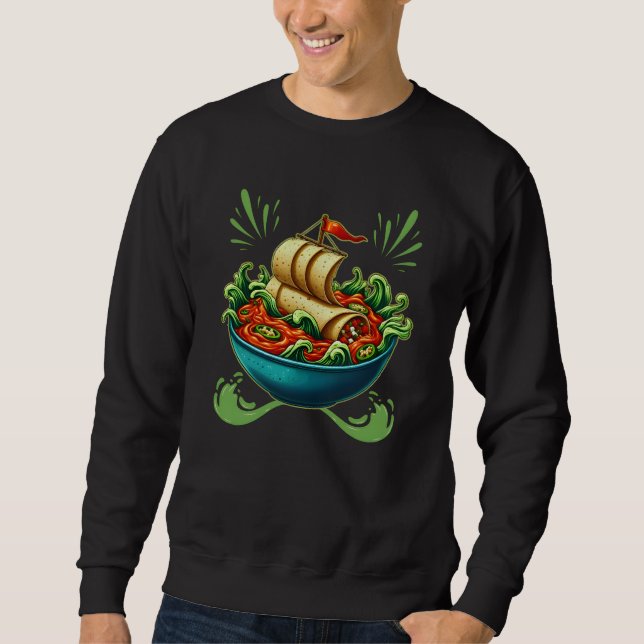 lustiges Burrito-Design für Liebhaber Sweatshirt (Vorderseite)