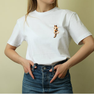 Lustiges Calico-Katze Durchhalten-T-Shirt Tri-Blend Shirt