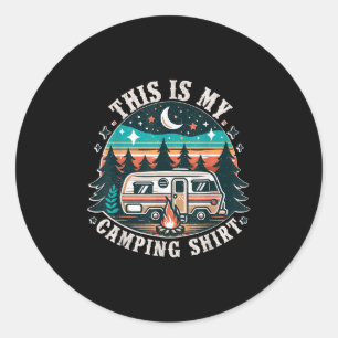 Lustiges Camper-Wander-Natur-Shirt Das ist mein Ca Runder Aufkleber