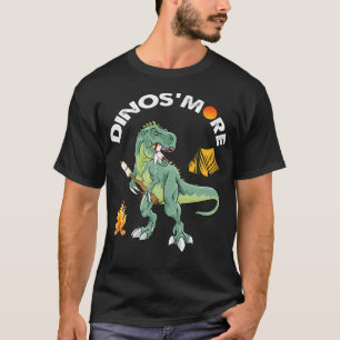 Lustiges Camping-Dinosaurier-Lagerfeuer Dinos'More T-Shirt