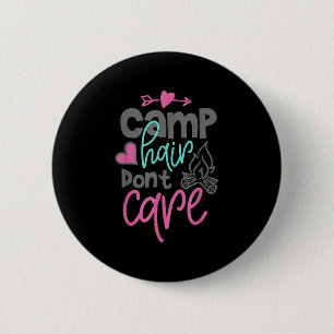 Lustiges Camping-Haar, ist egal, Camping-Liebhaber Button