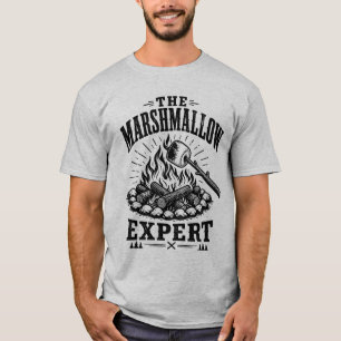 Lustiges Camping-Marshmallow-Lagerfeuer-Abenteuer- T-Shirt