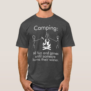 Lustiges Camping mit Spruch All Fun and Games Wien T-Shirt