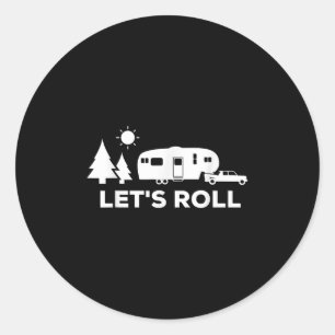 Lustiges Camping-Shirt 5th Wheel RV-Tee Urlaub Ges Runder Aufkleber