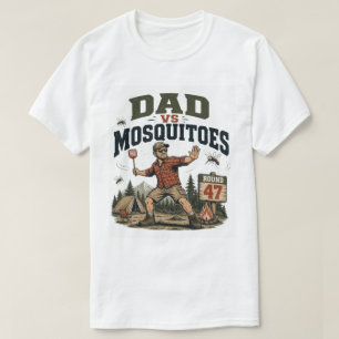 Lustiges Camping-T-Shirt "Papa gegen Mücken" T-Shirt