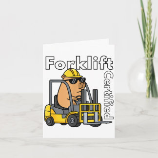 Lustiges Capybara-Gabelstapler-zertifizierter-Bedi Karte