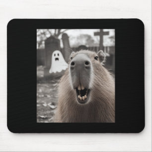 Lustiges Capybara-Geist Halloween-Kostüm Capybara  Mousepad