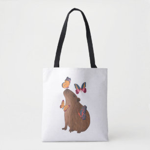 Lustiges Capybara mit Schmetterling – Süßes Nageti