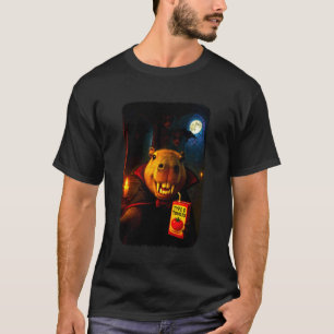 Lustiges Capybara-Selfie Vampir zählt mit Tomatens T-Shirt