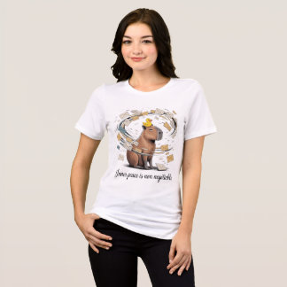 Lustiges Capybara-Shirt 'Innerer Frieden ist nicht Tri-Blend Shirt