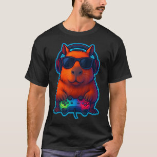 Lustiges Capybara-Videospiel Capybara Männer Fraue T-Shirt