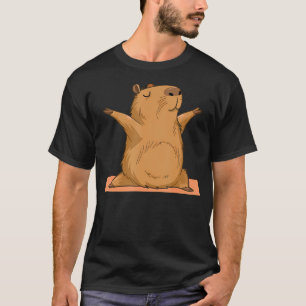 Lustiges Capybara-Yoga für Männer, Frauen und Teen T-Shirt