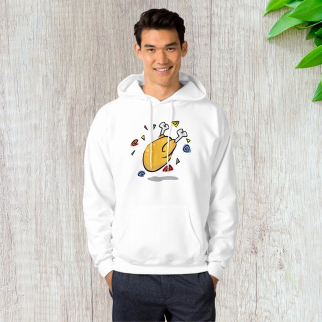 Lustiges Cartoon Brathähnchen fällt Hoodie (Von Creator hochgeladen)