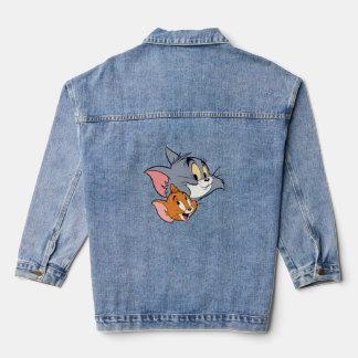 Lustiges Cartoon-Duo-T-Shirt Jeansjacke