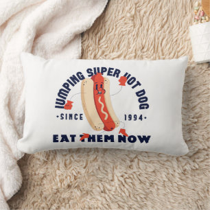 Lustiges Cartoon-Hot-Dog-Kunst-Grafik-T-Shirt Seit Lendenkissen