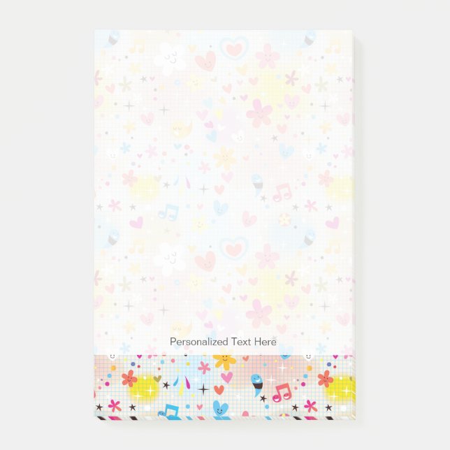 lustiges Cartoon Post-it Klebezettel (Vorderseite)