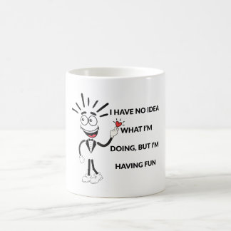 Lustiges Cartoon-T-Shirt Kaffeetasse