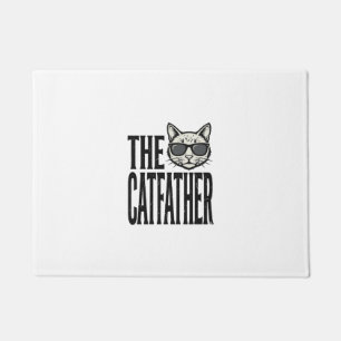 Lustiges Catfather Vintage-Katzen-Zitat Grafik-Shi Fußmatte