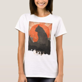 Lustiges Catzilla T-Shirt und Hoddie