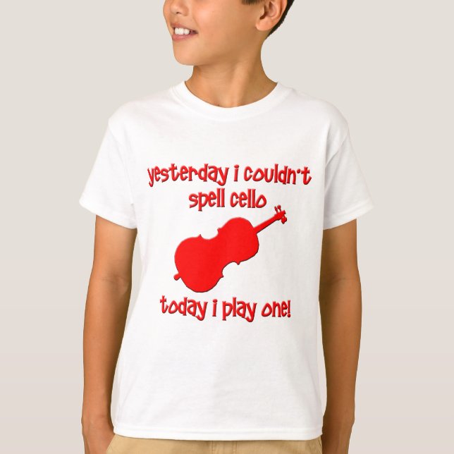 lustiges Cello T-Shirt (Vorderseite)