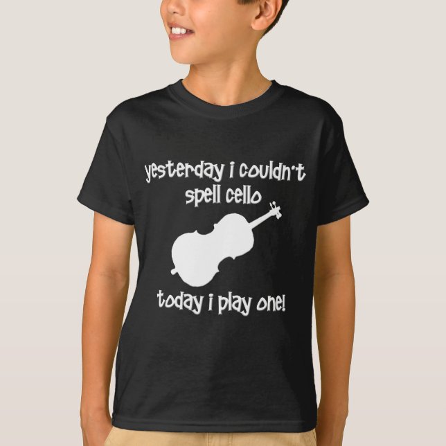 lustiges Cello T-Shirt (Vorderseite)