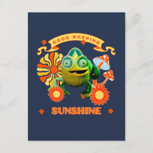 Lustiges Chamäleon Guten Morgen Sonnenschein Retro Postkarte
