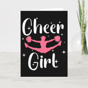 Lustiges Cheerleader-Design für Mädchen, Teenager- Karte