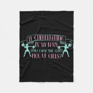 Lustiges Cheerleading-Design für Männer und Univer Fleecedecke
