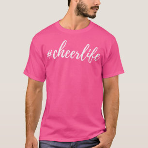 Lustiges Cheerleading-Hashtag-Cheer-Leben T-Shirt