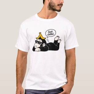 Lustiges Chillin Gorilla Männer T-Shirt - Banana H