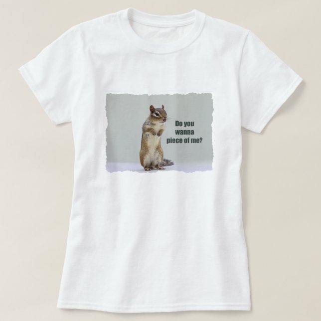 Lustiges Chipmunk-Bild T-Shirt (Design vorne)