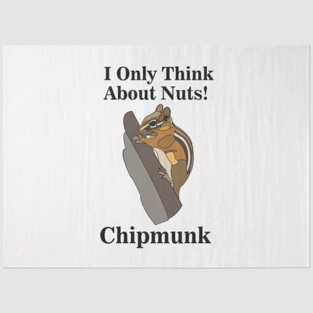 Lustiges Chipmunk-Nagetier Seidenpapier (Vorderseite)