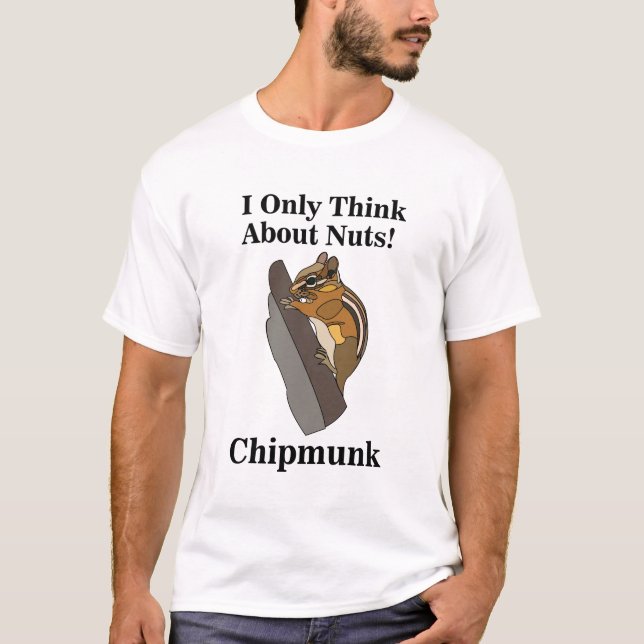 Lustiges Chipmunk-Nagetier T-Shirt (Vorderseite)