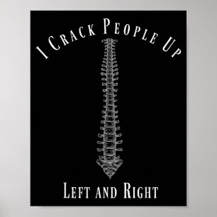 Lustiges Chiropraktiker Beruf Geschenk T-Shirt Poster