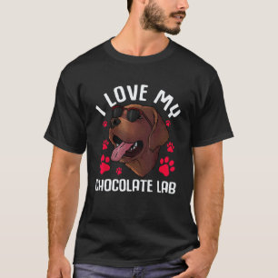 Lustiges Chocolate Labrador Retriever Geschenk Män T-Shirt
