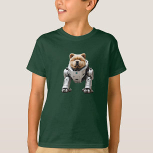 Lustiges Chow Chow Roboter Kindershirt T-Shirt